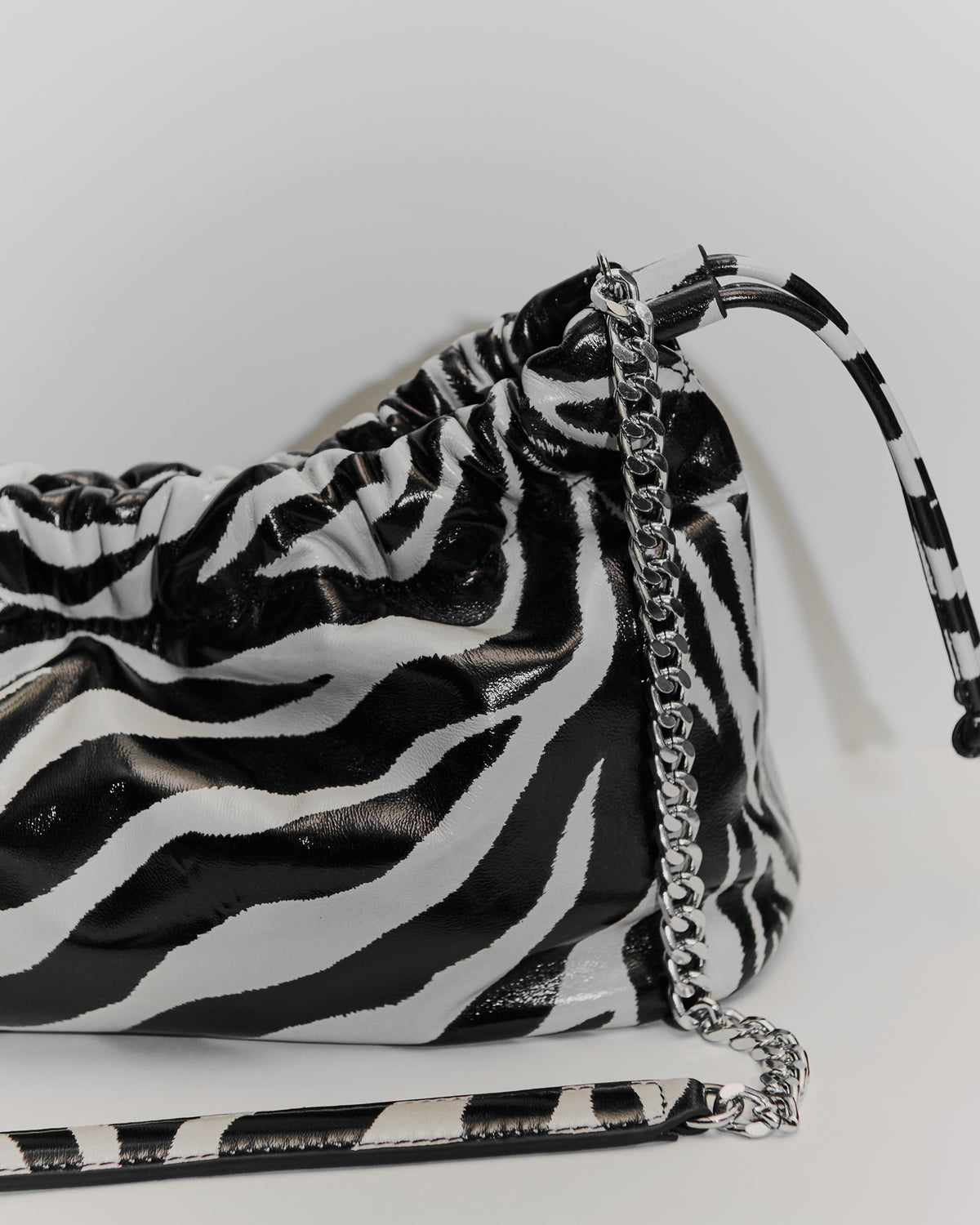 SAYMSIGMA LEATHER BAG - ZEBRA