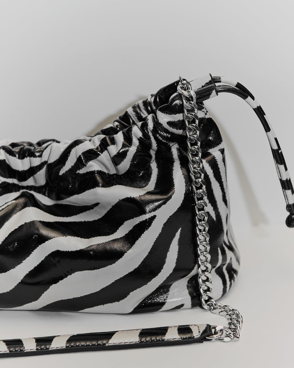 SAYMSIGNA LEATHER BAG - ZEBRA