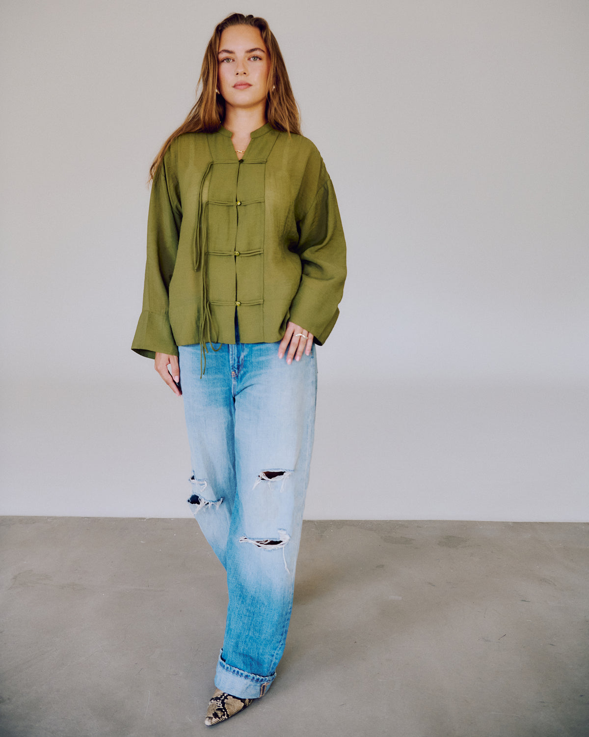 SAYMALMA LS TOP - CAPULET OLIVE