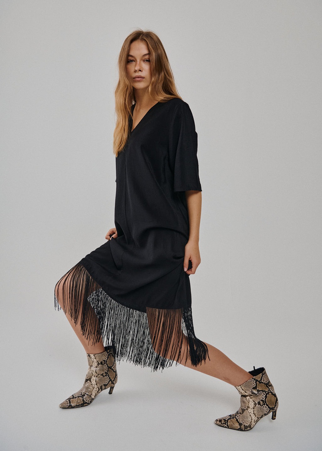 SAYMRIO FRINGE DRESS