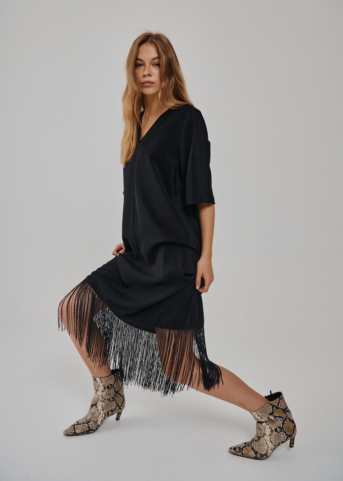SAYMRIO FRINGE DRESS