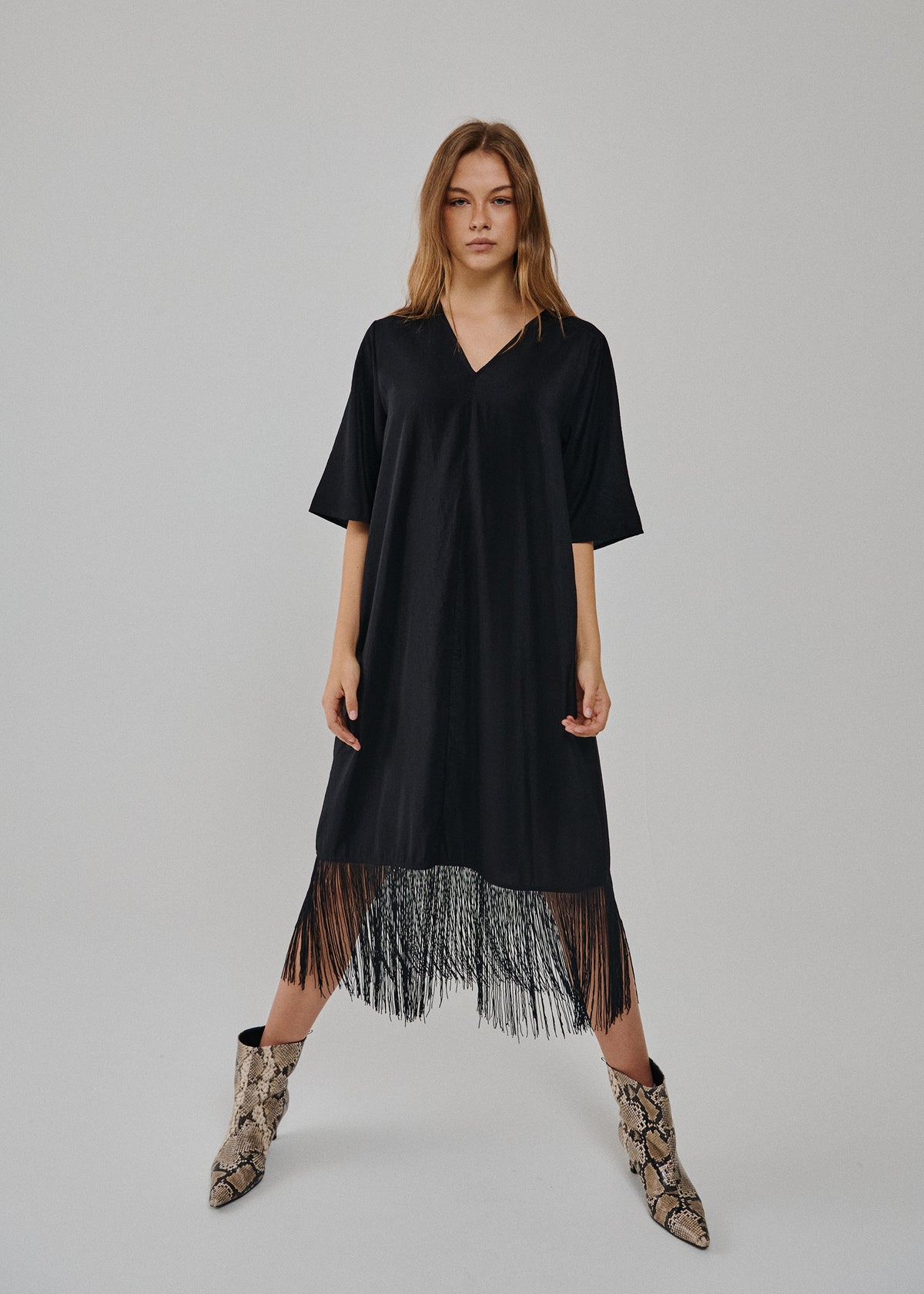 SAYMRIO FRINGE DRESS