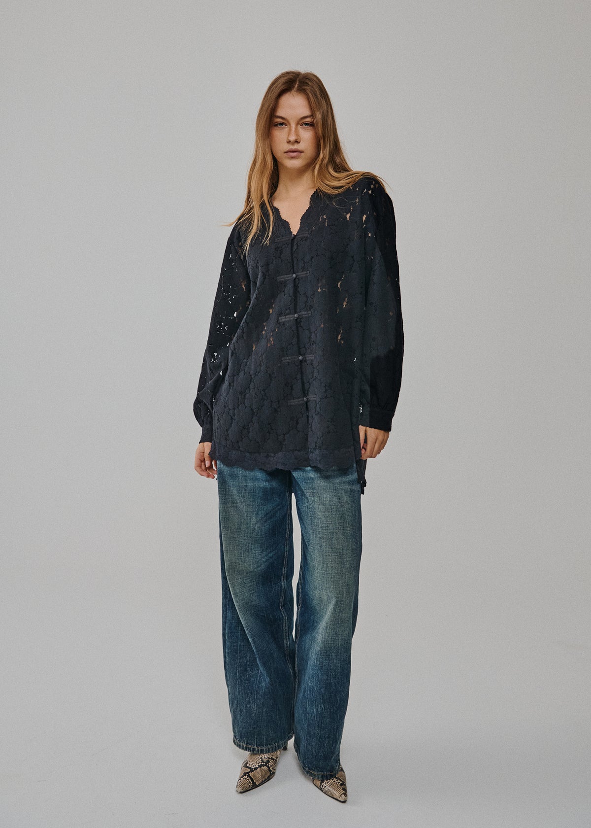 SAYMMAJA LS LACE SHIRT