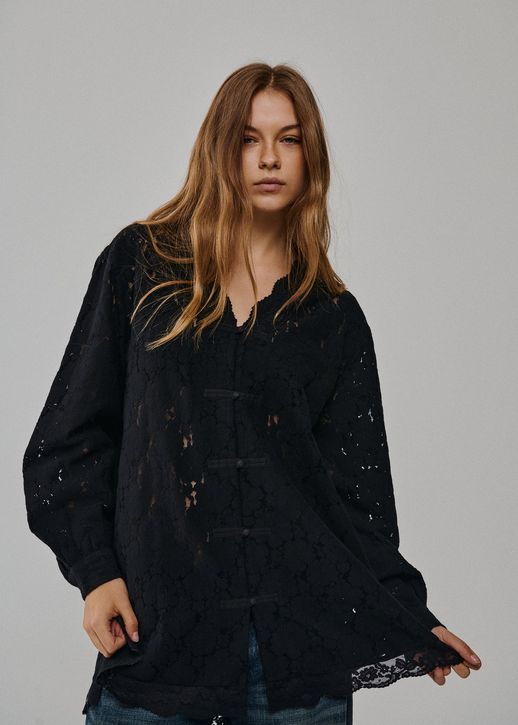SAYMMAJA LS LACE SHIRT
