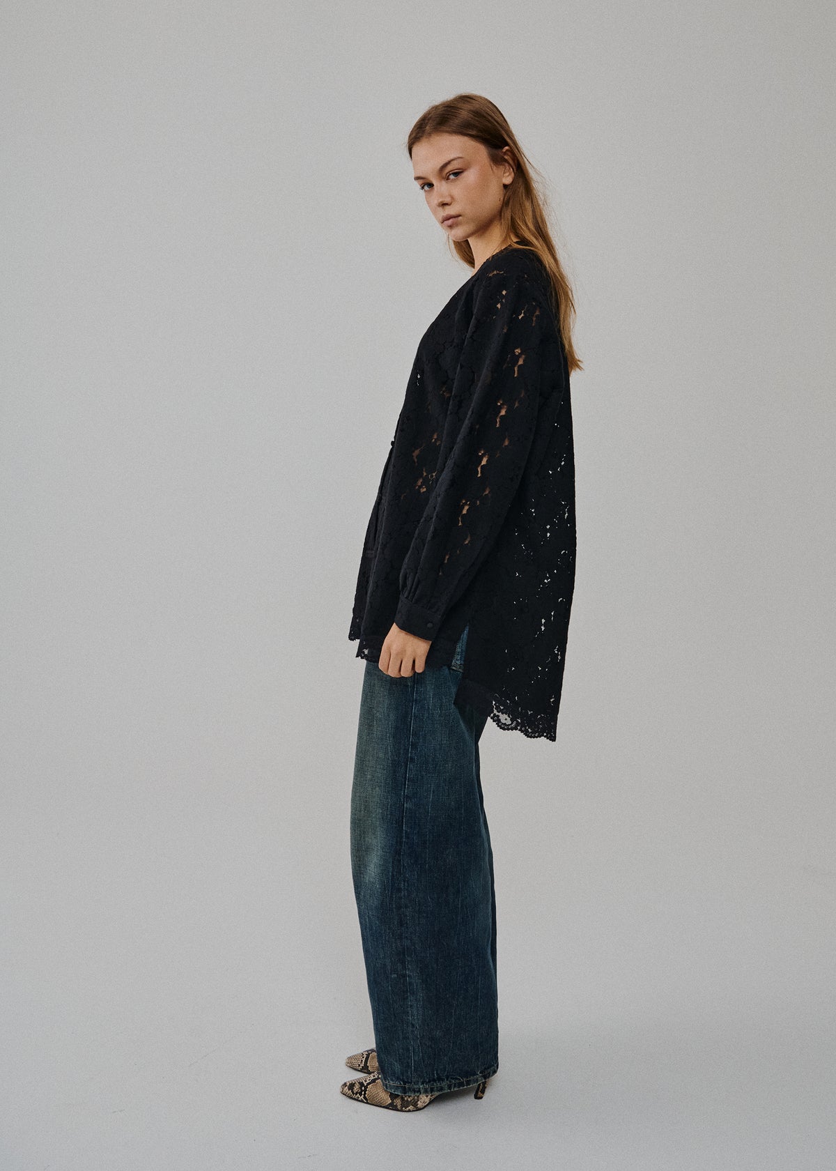 SAYMMAJA LS LACE SHIRT
