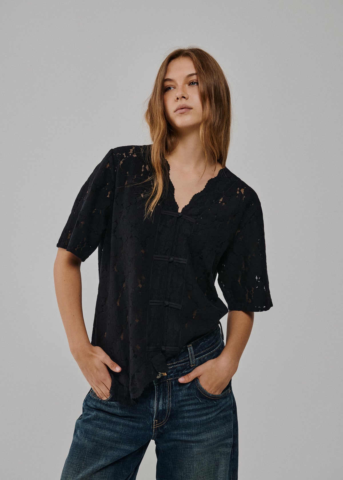 SAYMMAJA SS LACE TOP