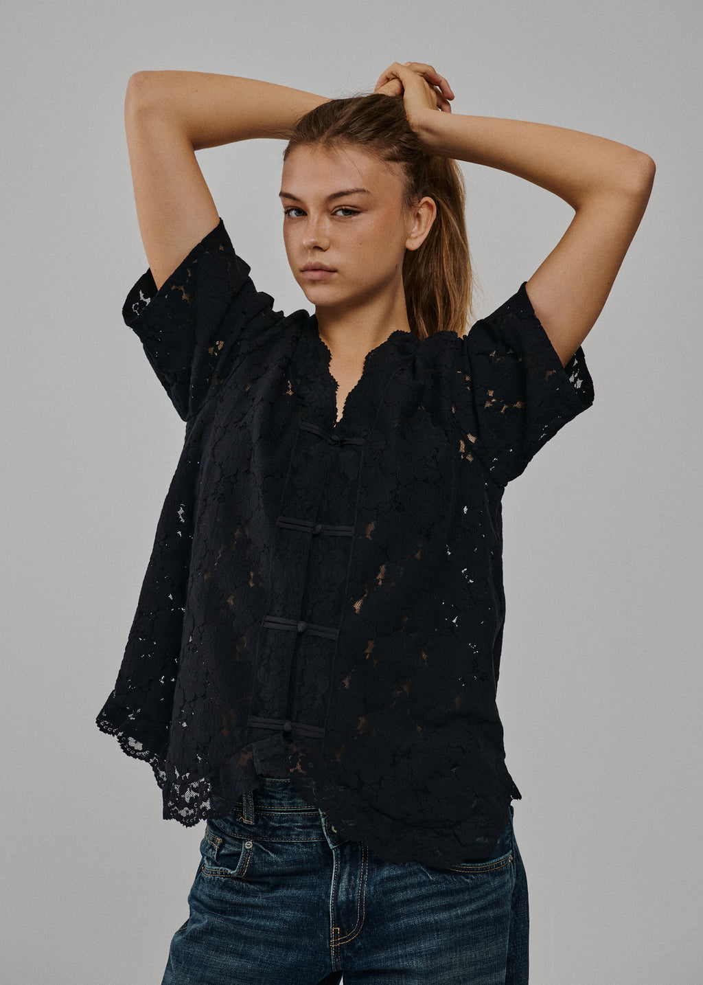 SAYMMAJA SS LACE TOP