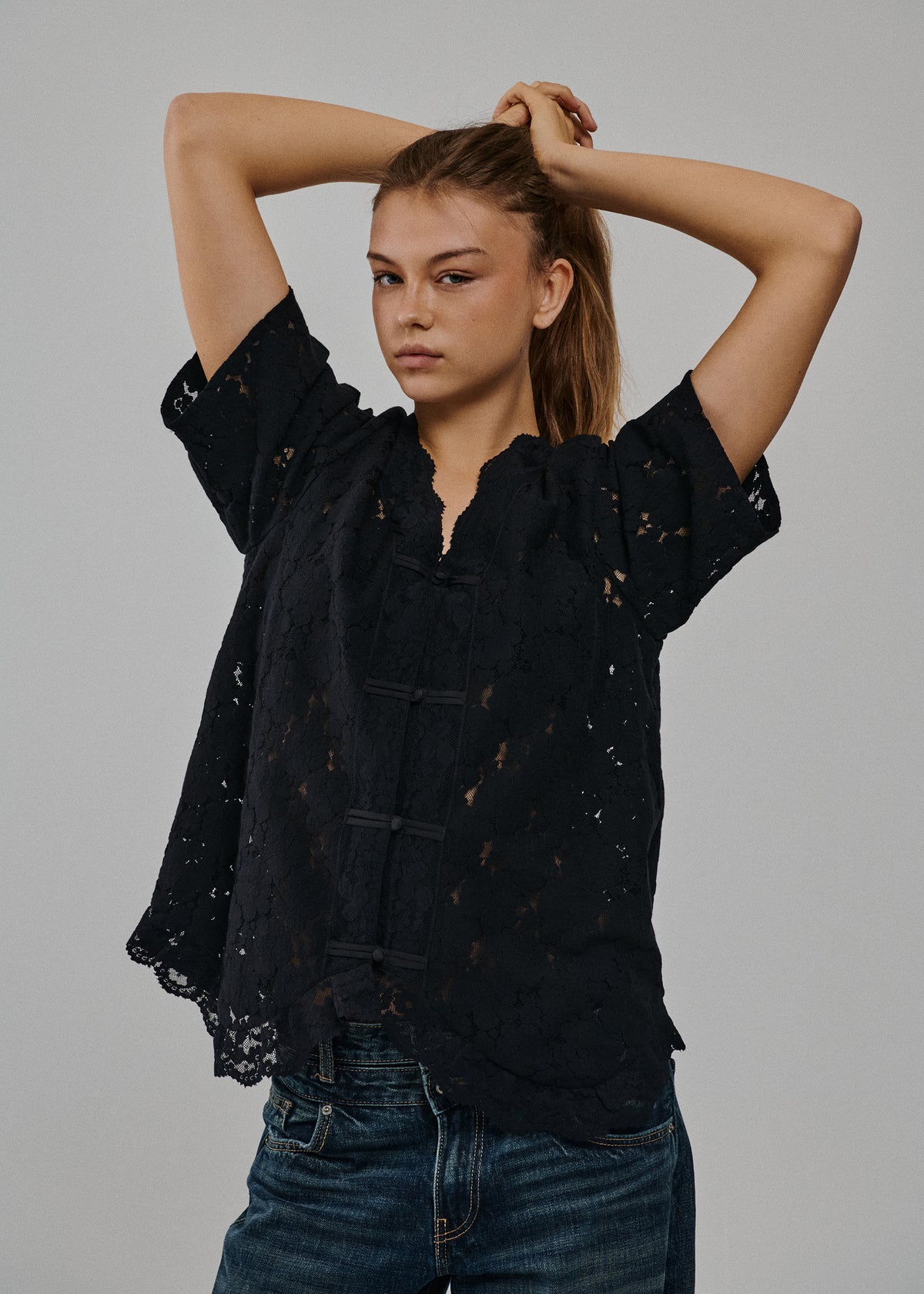 SAYMMAJA SS LACE TOP