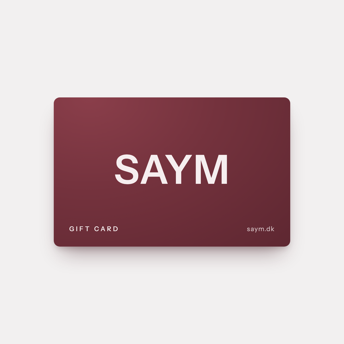SAYM gavekort